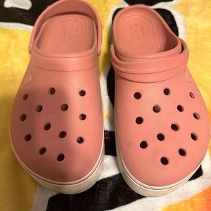 Pink croc platform